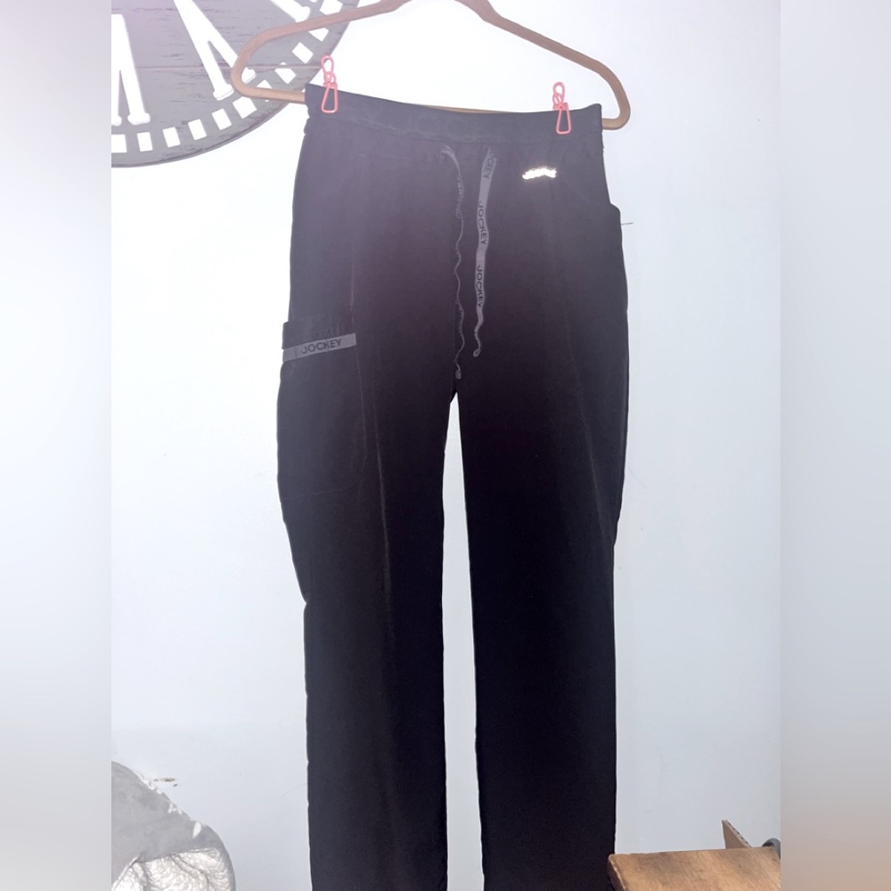 Jockey pull on draw string straight black casual pants size XS
